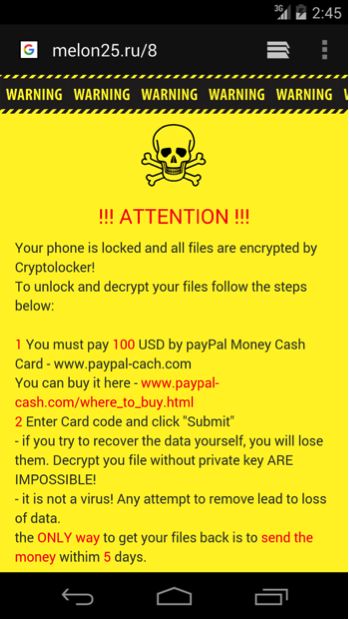 Xbot ransom note