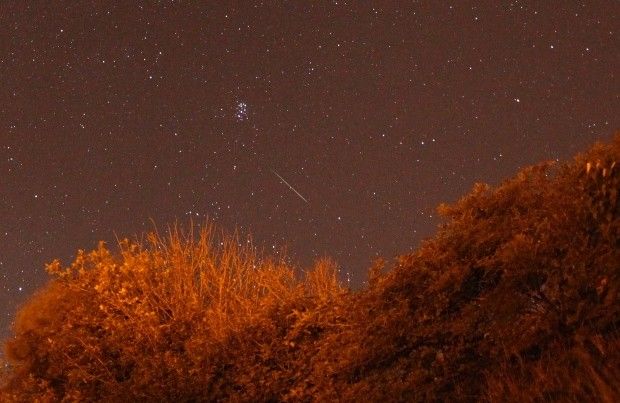 Perseid meteor over Sussex on August 13, 2013