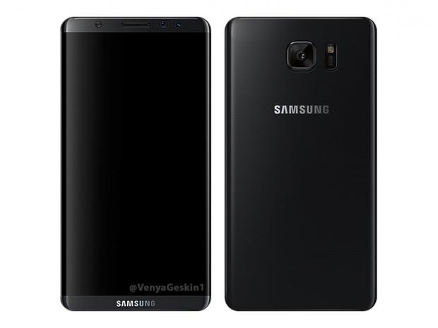 Render showing the front and back panel on the S8