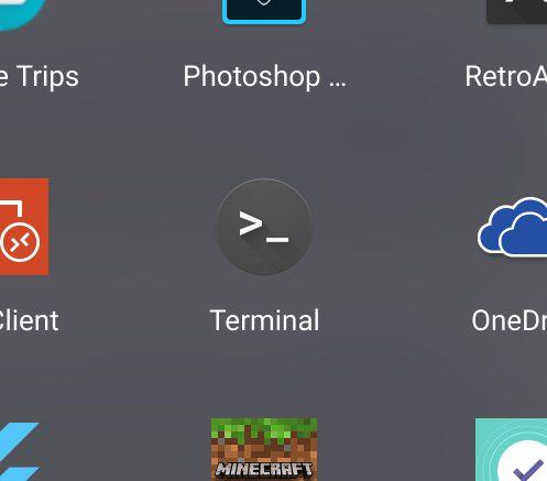 Terminal app on Chrome OS