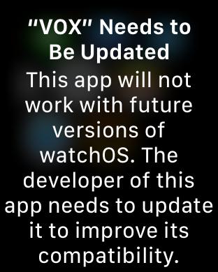 watchOS 4.3.1 beta warns about older apps