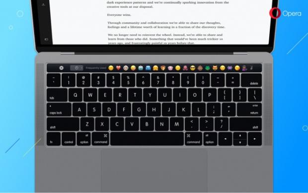 Emoji-enabled field bar for MacBook Touchbar
