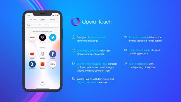 Opera Touch features at a glance
