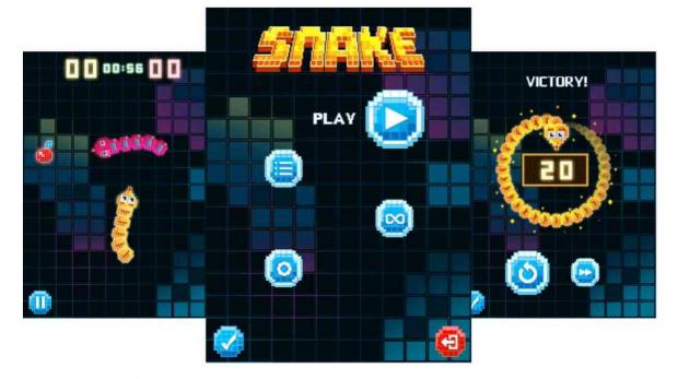Snake game (screenshots)