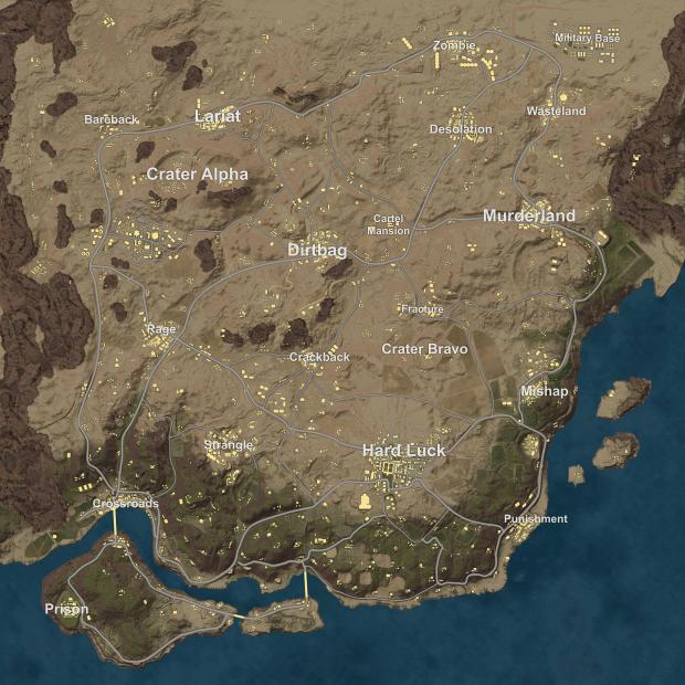 Desert map in PlayerUnknown's Battlegrounds'