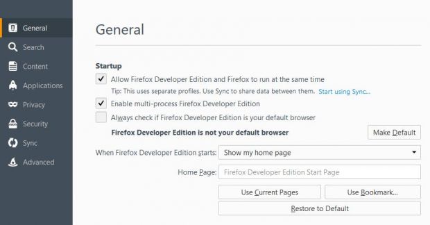 Firefox Developer Edition already comes with multi-process (e10s) support turned on by default