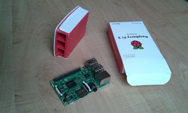 Raspberry Pi 3 Model B with case