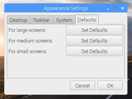 Updated Appearance Settings app
