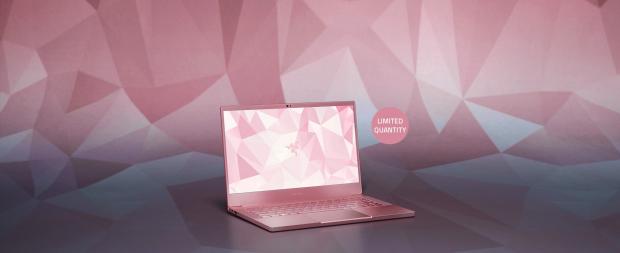 Pink Razer laptop