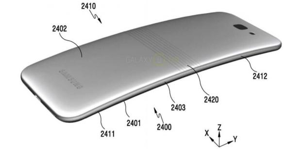 Samsung foldable smartphone patent