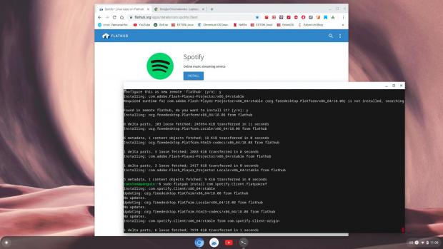 Installing Spotify with Aptoide