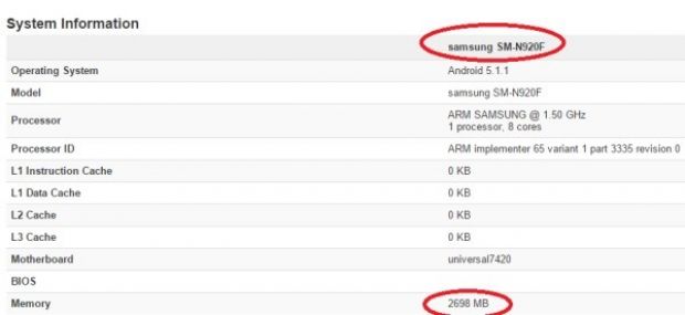 European version of the Galaxy Note5 spotted in benchmarks