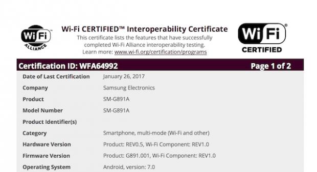 Galaxy S7 Active running 7.0 Nougat gets certified