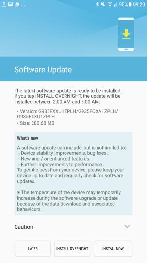 Notification for fourth update to Nougat