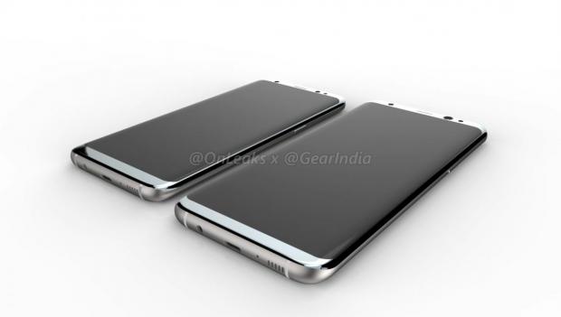 Galaxy S8 and Galaxy S8 Plus renders