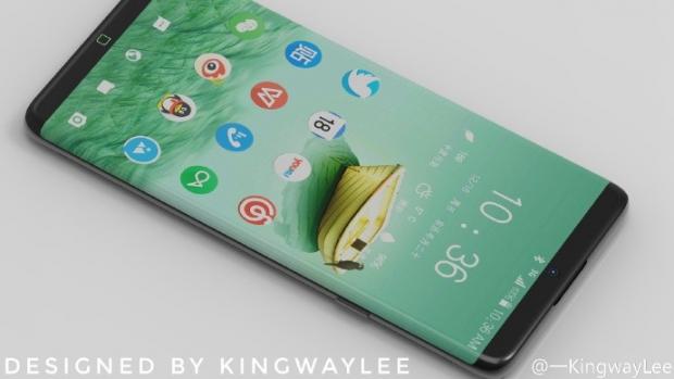 Curved-display on Galaxy S8