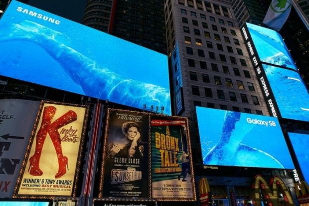 Samsung set up displays in New York