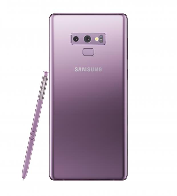 Galaxy Note 9 Lavender Purple back with S Pen