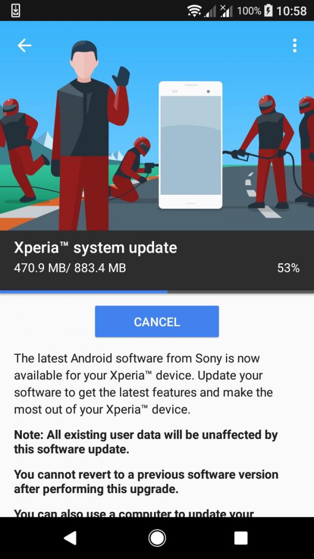 Android Oreo update for Sony Xperia XA1 family