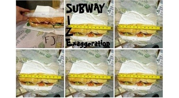 Subway sandwiches don't always measure up to expectations