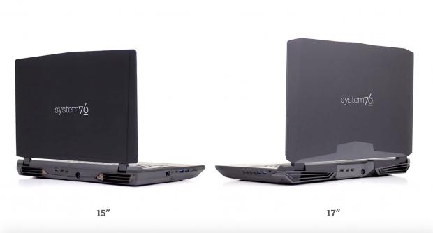 System76's Serval WS models back view