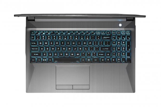 Gazelle laptop - keyboard view