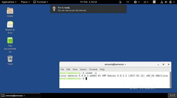 Tails 3.0 is powered by Linux kernel 4.9