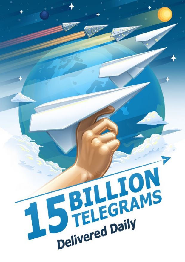 15 Billion Telegrams Delivered Daily
