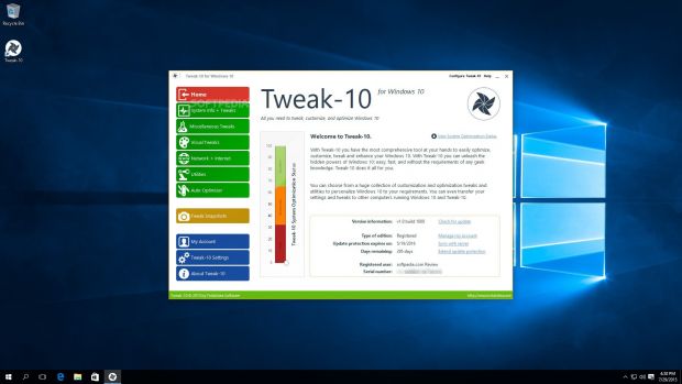 Powerful contrast between Tweak 10 and Windows 10