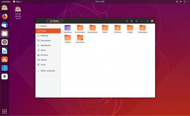 Ubuntu 19.04's file manager