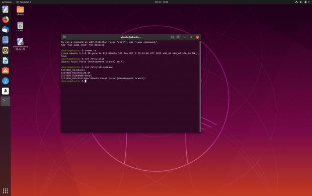 Ubuntu 20.04 LTS daily build