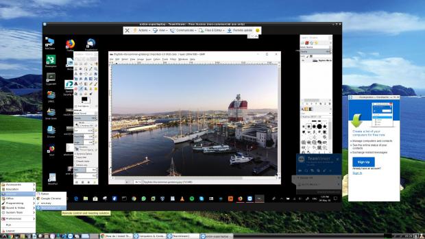 LFA “running” Windows 10 with TeamViewer