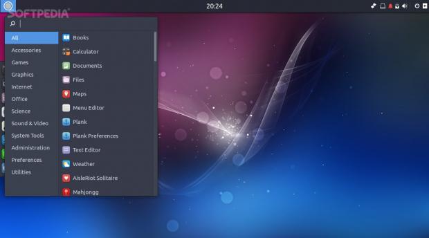 Ubuntu Budgie 17.04 Beta 2 with Budgie's applications menu