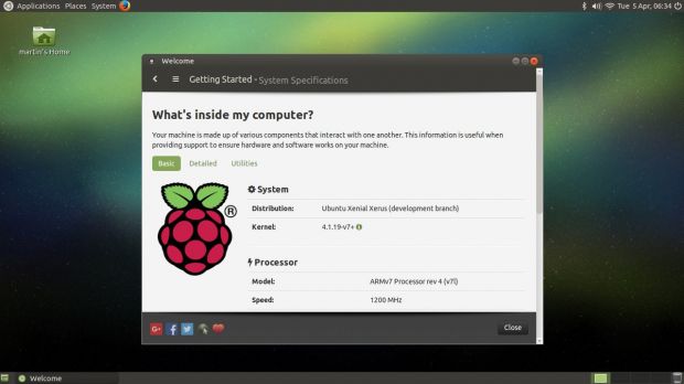 Ubuntu MATE 16.04 LTS for Raspberry Pi 3