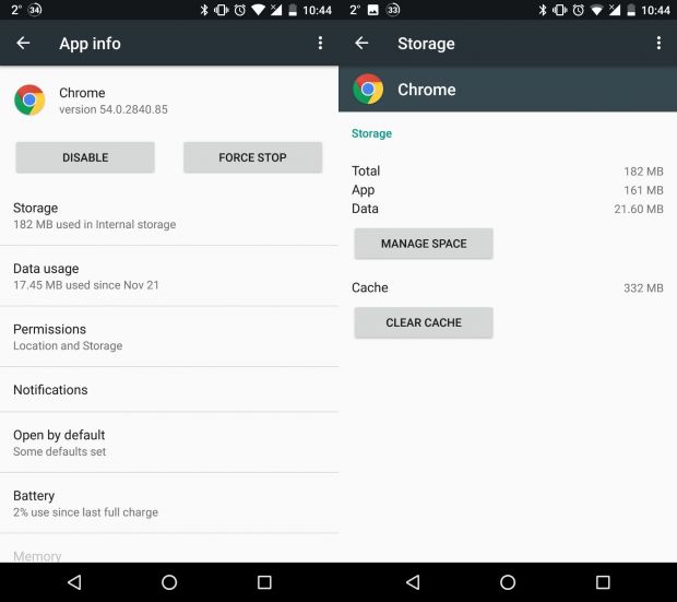 Resetting app configuration in Android
