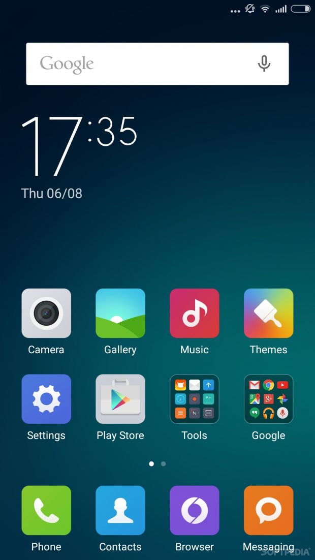Xiaomi Mi4i, main screen