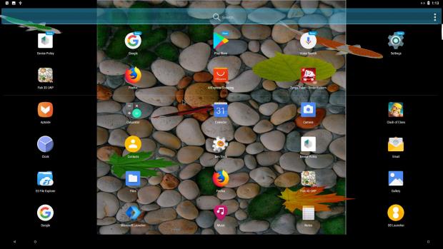 AndEX Oreo 8.1 desktop with OO Launcher