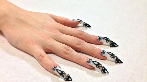 The Laser Girls 3D printed nails