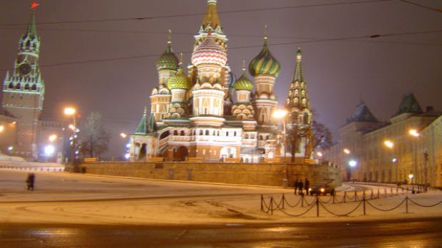 A snapshot of the Kremlin, in the middle of Moscow