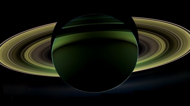 The mosaic photo captured by Cassini in October