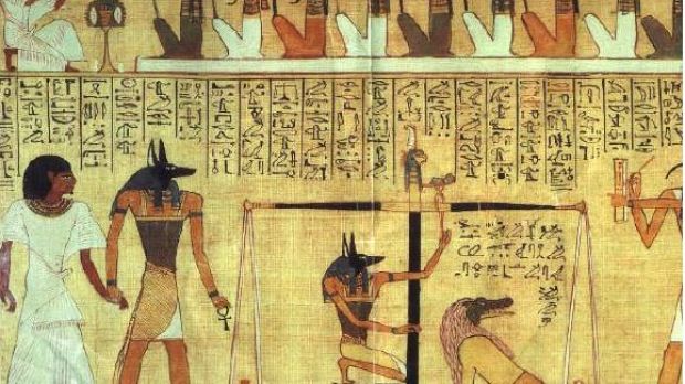 The Papyrus of Hunefer (at British Museum) contains sacred texts which eased the passage of the dead to the other world