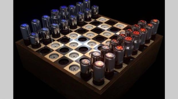 The Vacuum Tube Chess Set is sizzling hot