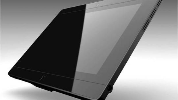 Acer AMD Windows 7 tablet - front view