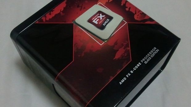 AMD eight-core processor retail packaging