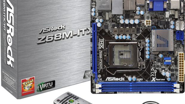 ASRock Z68M-ITX/HT mini-ITX Intel Z68 motherboard for Intel Sandy Bridge CPUs with bundle