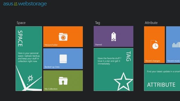 ASUS WebStorage app on Windows 8.1