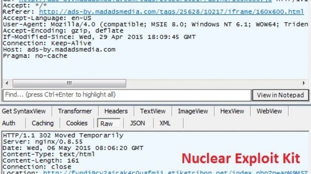 JavaScript library URL leads to server hosting Nuclear EK