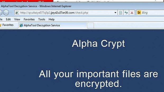 AlphaCrypt ransom message looks like the one used by TeslaCrypt