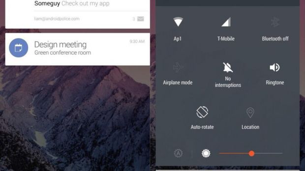 Alleged Android L screenshots