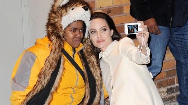 Angelina Jolie snaps selfie with crying fan who had a panic attack in the crowd